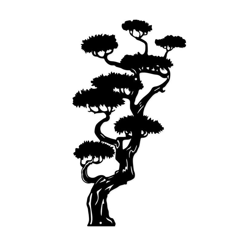 

AEE4-Metal Wall Art, Black Classic Tree Signs Wall Decor Metal Wall Signs For Any Room Hanging Wall Art Decor чёрный