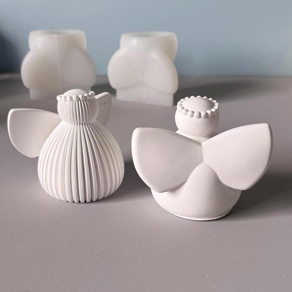 Angel Wing Silicone Candle Molds Food Grade Silicones for Epoxy Resin Making Candle Soap Chocolate Wedding Decoration