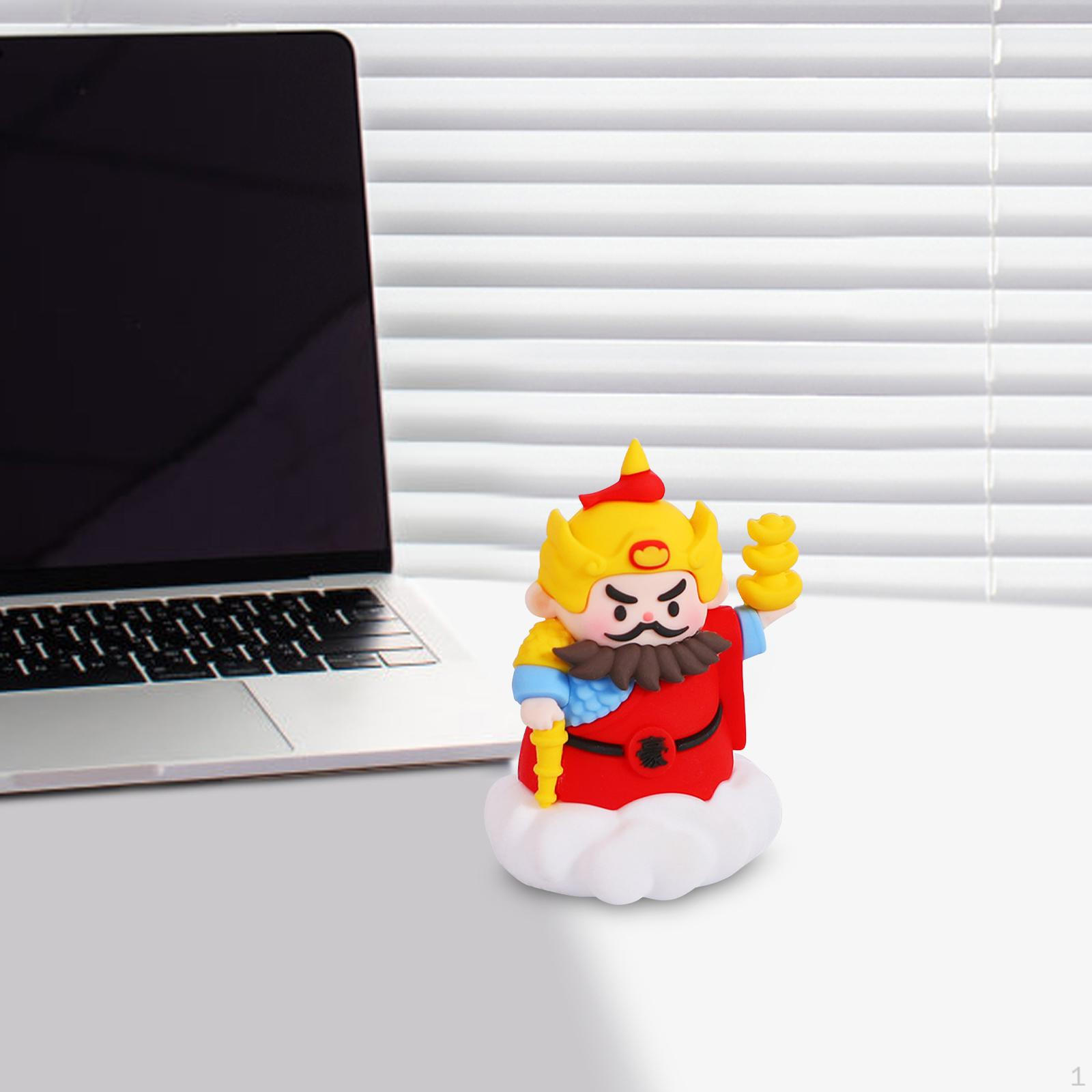 

Китайская фигурка Lucky God, мультяшная статуя, милое настольное украшение удачи, маленькая скульптура для Style B