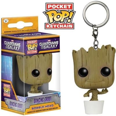 Chaveiro Marvel Guardiões da Galáxia : Groot Dançarino - FUNKO - Vinil - Sob licença oficial