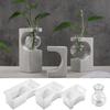 Soft Silicone Resin Mold For Hydroponic Flower Vase Base Making Test Tube Planter Display Holder Home Decoration