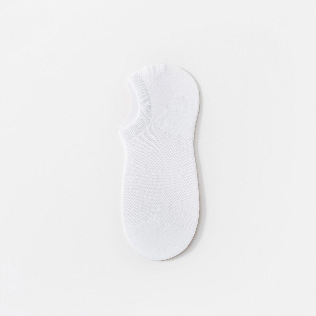 Men's Breathable No-Show Socks - Odor-Resistant, Non-Slip, Low-Cut Mesh
