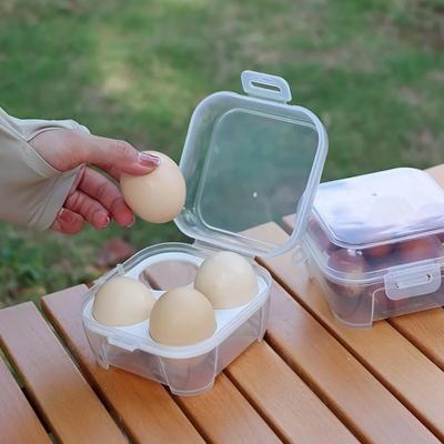 Caja de Almacenamiento de Huevos a Prueba de Golpes para Exteriores, Bandeja Portátil para Huevos Irrompible para Camping, Caja de Protección de Plástico para el Hogar, Irrompible para Viajes