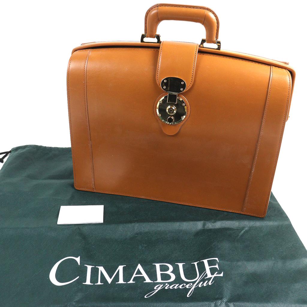CIMABUE Business bag Alexander Dulles Bag Bridle leather Camel leather Used
