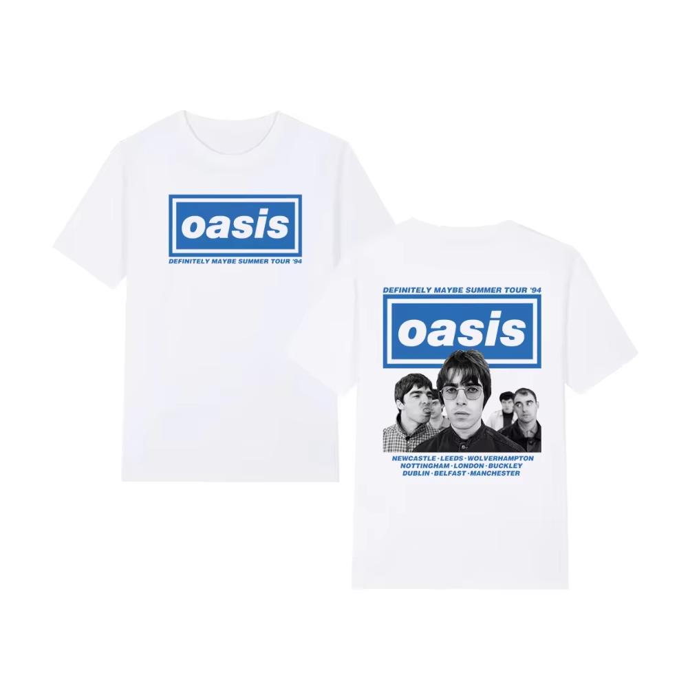 

Футболка Oasis Live 25 Tour Мужская Женская Летняя Модная Свободная Повседневная С Круглым Вырезом С Коротким Рукавом Чистый Хлопок Подарок Фанатам Одежда Для Мальчиков L
