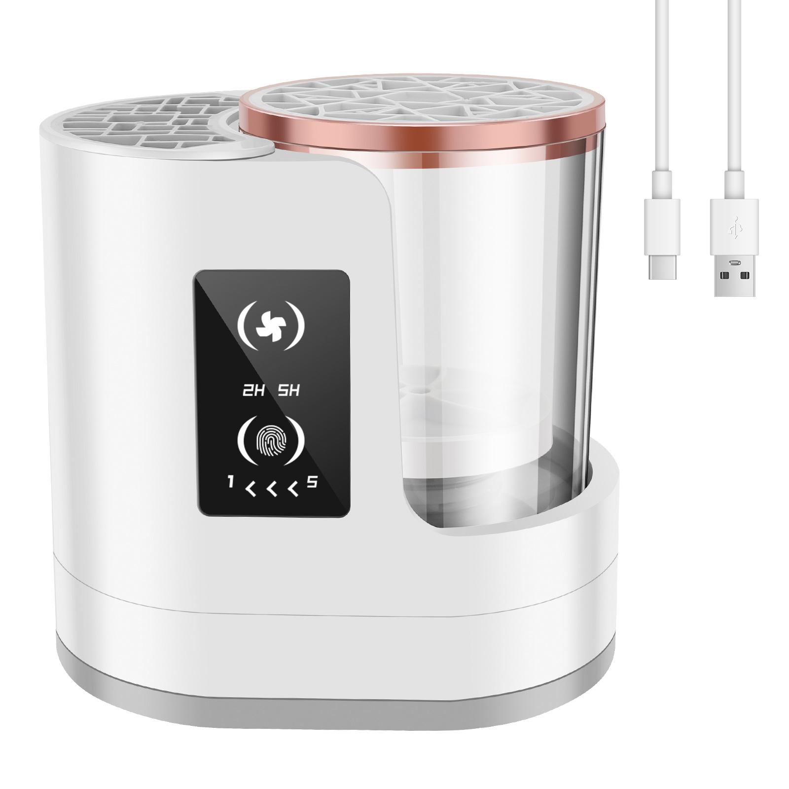 

Electric Makeup Brush Cleaner Portable 3 In 1 Makeup Brushes Drying Rack USB Rechargeable Makeup Brushes Cleaning Tool for Women белый