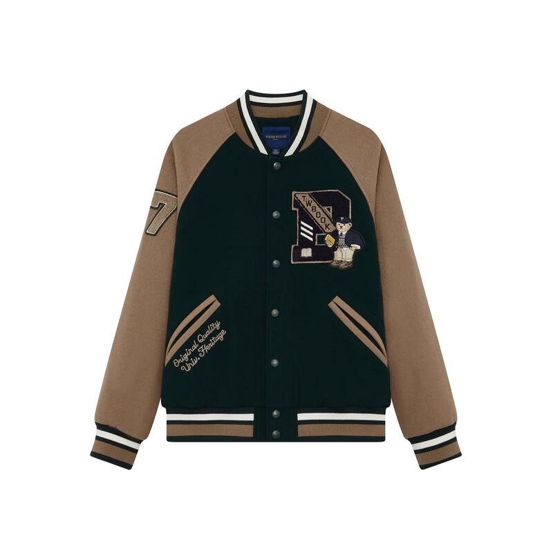 Teenie Weenie Men's Cartoon Bear Wool Blend Overcoat 2024 Winter