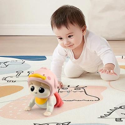 Babyspielzeug Krabbeln lernen Anleitung Kopf hoch Üben Training Puzzle Frühe Bildung Krabbelndes Baby Ton Licht Musik