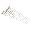 20Pc Mini HSS Drill Twist High Speed Steel Small Set For Wood Drilling In Case