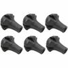 6 Pcs Spherical Hiking Pole Tips Black Hiking Pole Replacement Protectors  Walking
