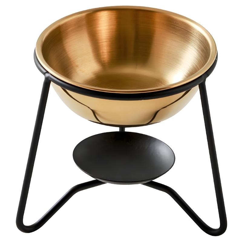 

Metal Wax Warmer Essential Oil Burners Tealight Candle Holder Rack for Aromatherapies and Home Office Desktop Decors чёрный
