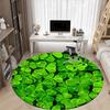 Four-Leaf Clover Luck: Nature's Perfect Symbol for Good Fortune!Round Non-Slip chair mat chair carpet for office Rugs for Office Decor Gift For Valent