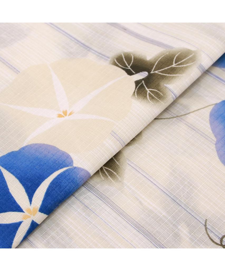 Yukata Change Set Heiko E Cool Summer One Size Fits [KYOETSU] Set, Weave, Unbleached, 2-piece (Yukata, Obi) Women's (9. Shirt, Most)