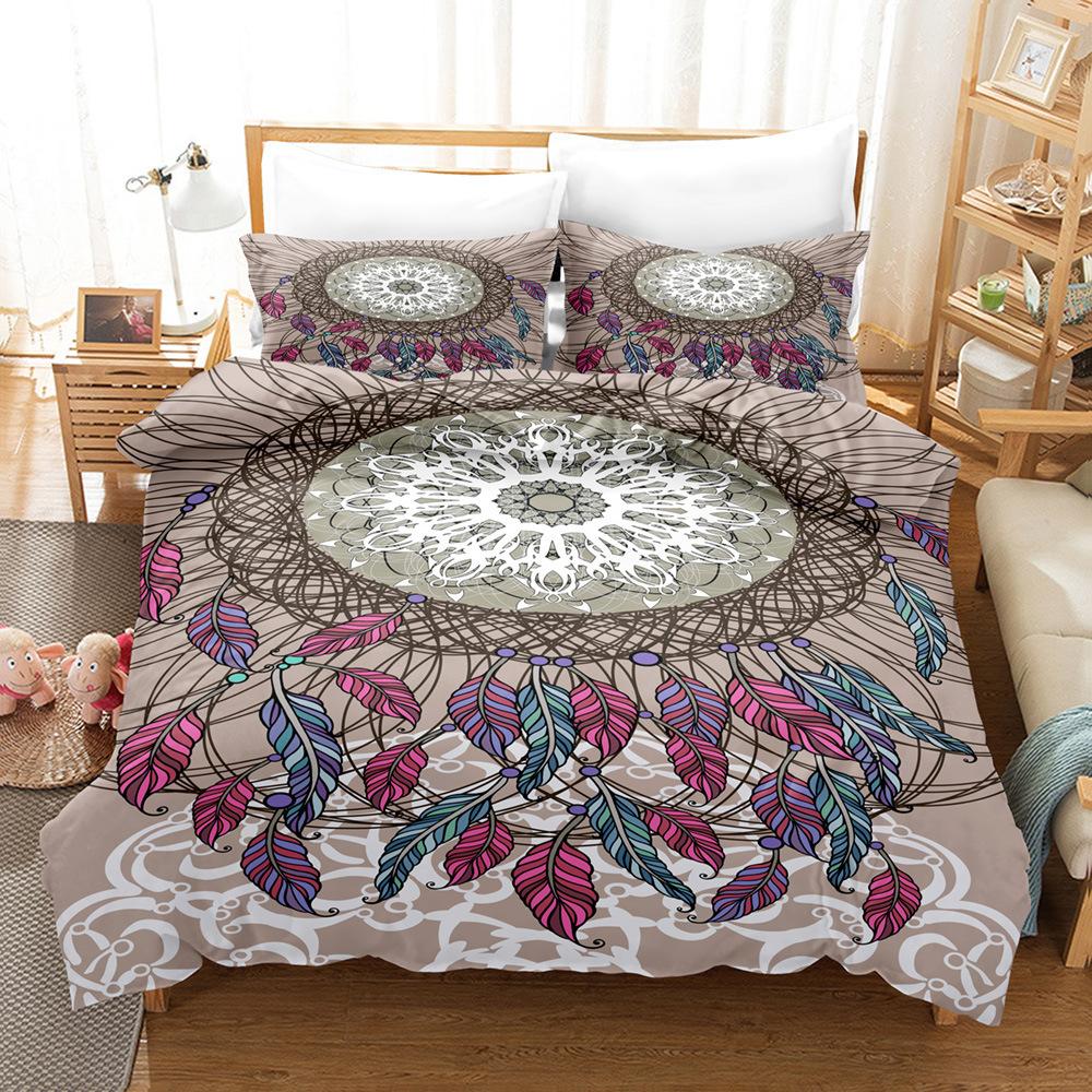 Feather Bedding Kit Size Digital Printing Three-Piece Set