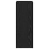 Plant Stand Black Oak 30 x 30 x 80 cm Engineered Wood