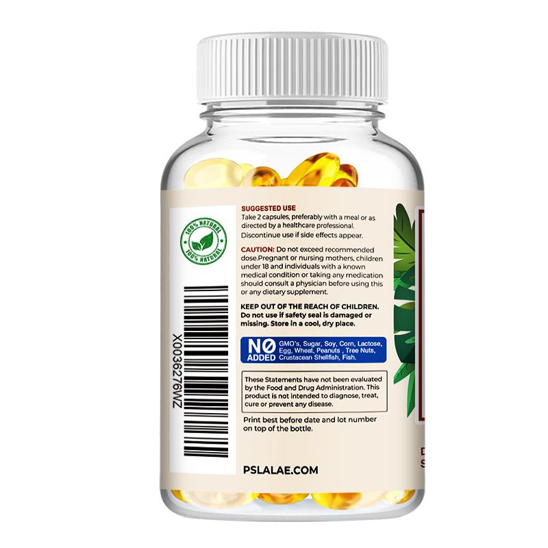 Pslalae Geavanceerde Oog- en Hersen Gezondheid Zachte Capsules bevatten luteïne, zeaxanthine en curcumine om het zicht te verbeteren.