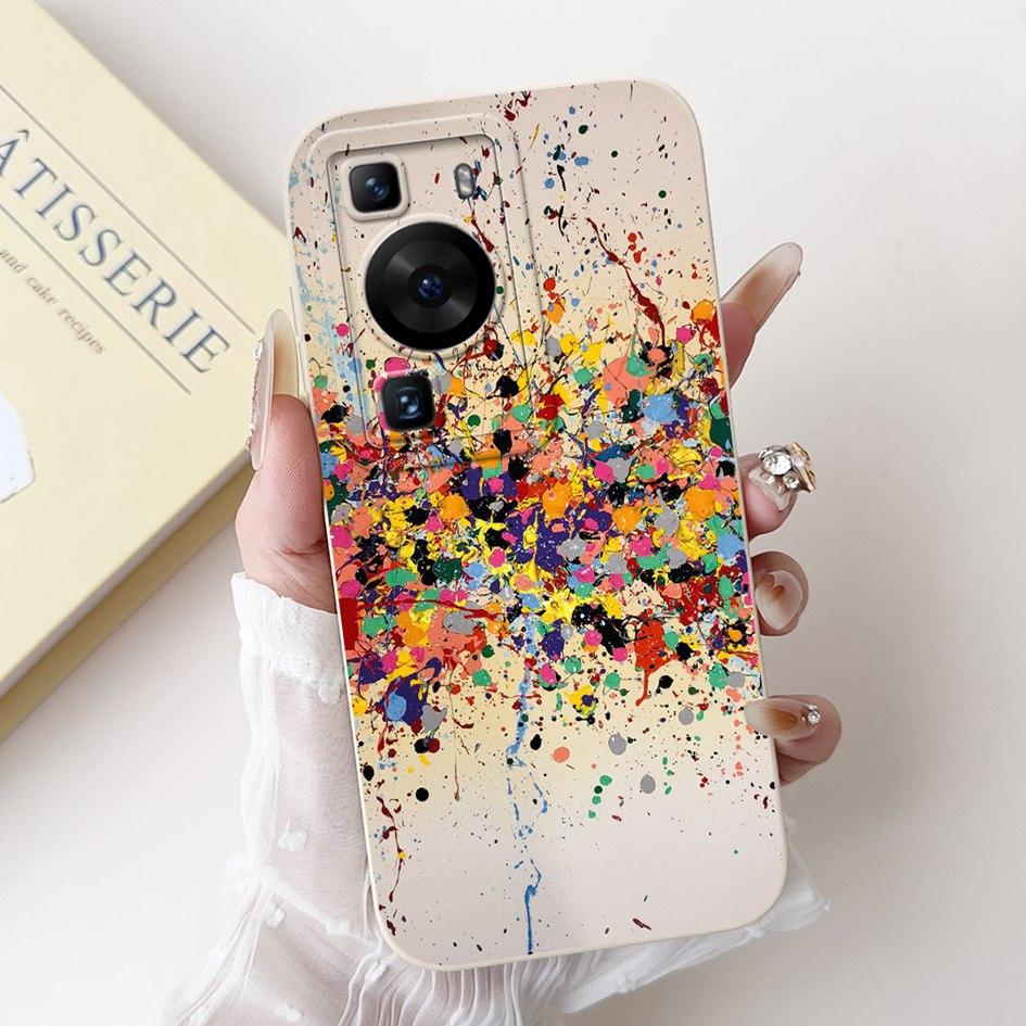For Huawei P60 Pro Case MNA-LX9 Cover Cute Cartoon Rabbit Panda Soft Liquid Silicone Protective Cover For HuaweiP60 P60 Art Capa