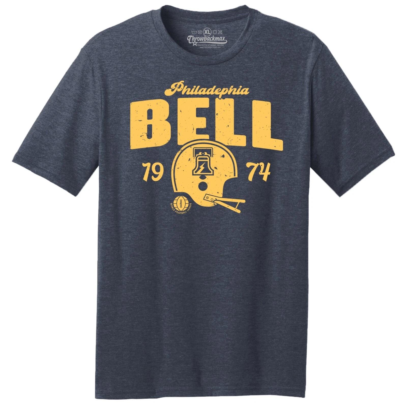 

Philadelphia Bell 1974 WFL Football TRI-BLEND Tee Shirt - Eagles, Sixers, Flyers S