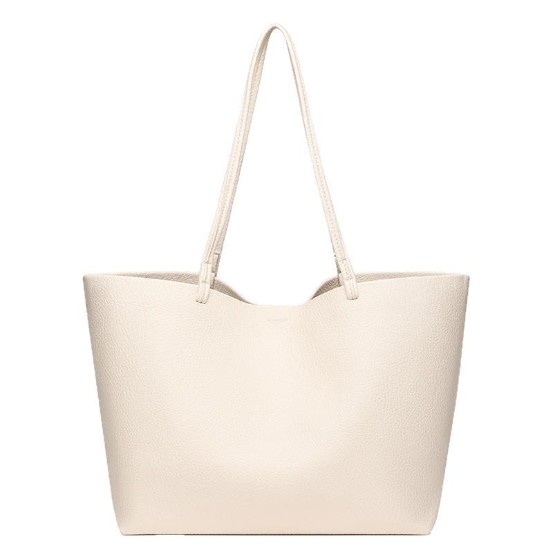 Women's Large Soft PU Mother-Child Shoulder Tote – Niche Fashion, Spacious Design