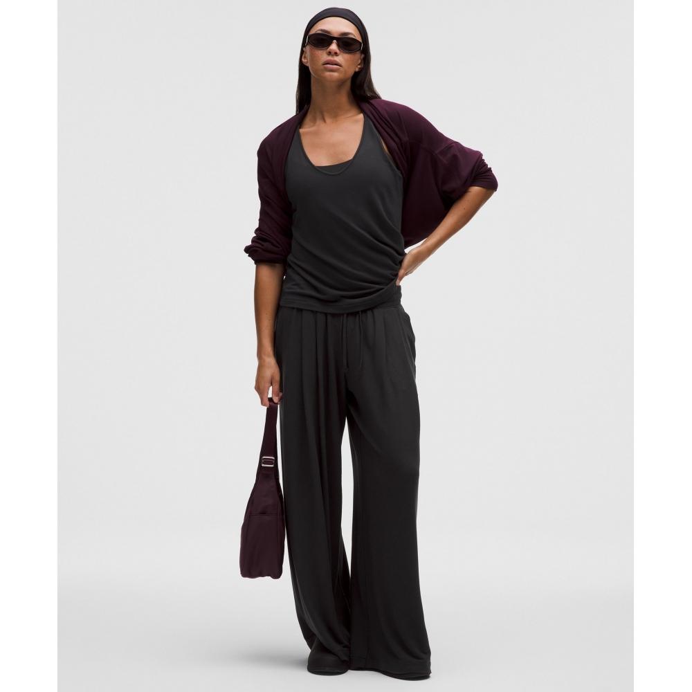 Lululemon Becalm V Neck Tank Top Black