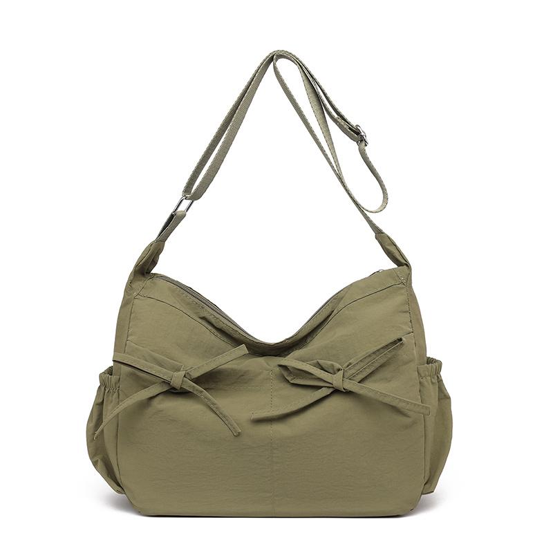 

Сумка на плечо с бантом Легкая сумка кроссбоди Женская сумка для поездок под мышкой зелёный