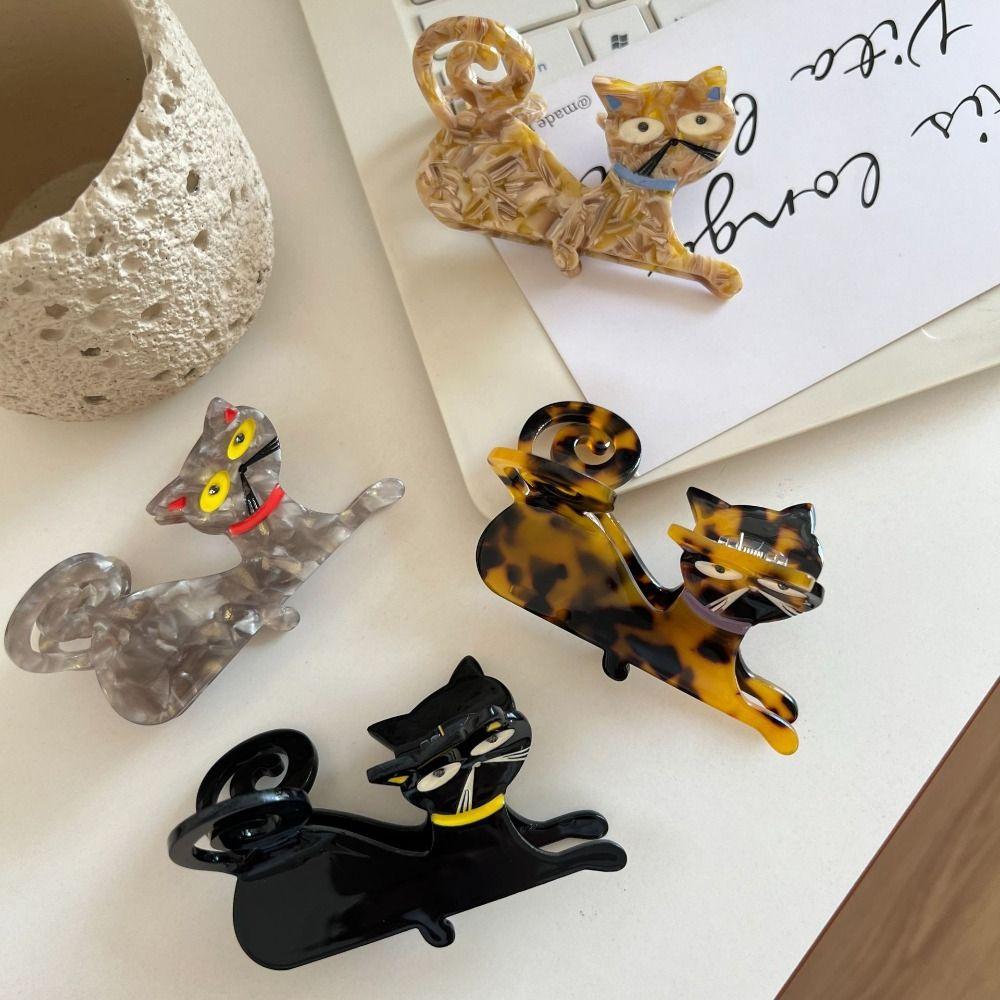 Pet Animal Hair Clip Acetic Acid Shark Clip Fashion Acetate Cat Hair Claw  Daily