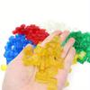 40 pezzi/sacchetto di piccole particelle di mattoni trasparenti mattoni trasparenti 1x2 blocchi di costruzione classici parti alla rinfusa accessori giocattoli per bambini
