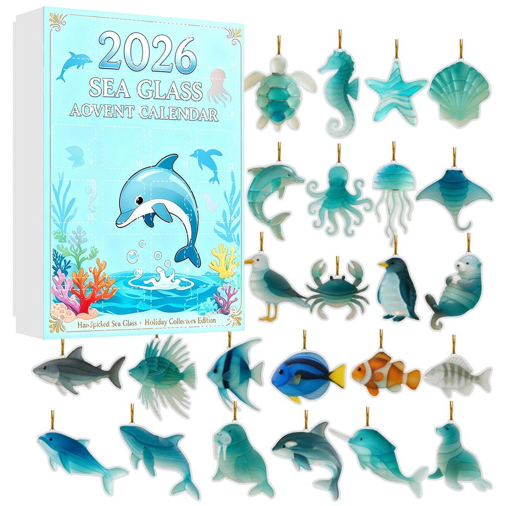 Piece Flat 2D Acrylic Keychain Countdown Calendar - Keychain Gift Set for Daily Countdown