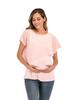 2023 Women's Chiffon Patchwork Maternity Nursing Top, Summer Short Sleeve