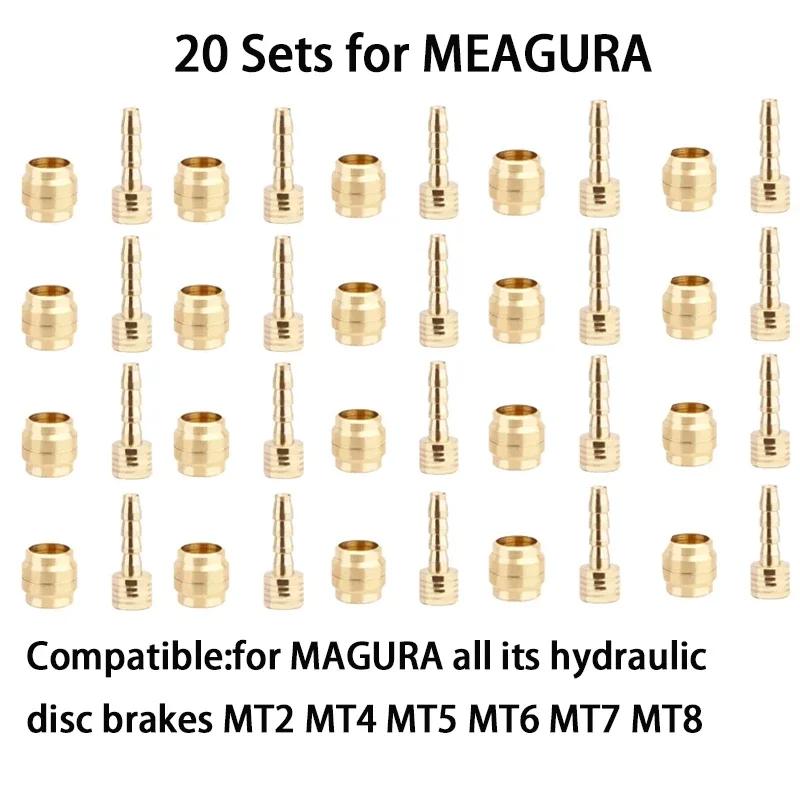 MEROCA 4/10/20set Mountain Bike Oil Needle Hydraulic Brake Olive Head For SHIMANO BH90 BH59 SRAM MAGURA TEKTRO Cycling Parts