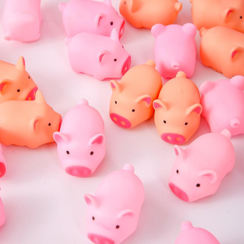Cute Pink Piglet Pinch Music Toy with BB Call Sound Soft Vent Decompression Spoof Trick Toy