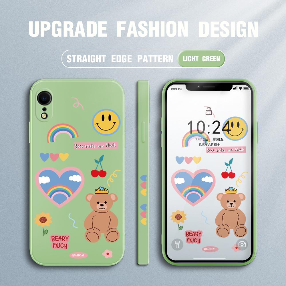 Husă de telefon colorată cu urs de desene animate pentru Redmi Xiaomi POCO Note 10 Pro 9 9A 9T 10C 8 7 11 Lite 5G X3 M3 Square Edge Full Camera Protect Moale TPU Husă