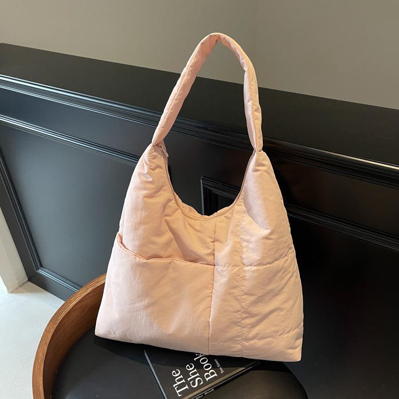 Large Capacity Lightweight Underarm Shoulder Bag New Cloth Simple Handbag Literary and Versatile Student Bag