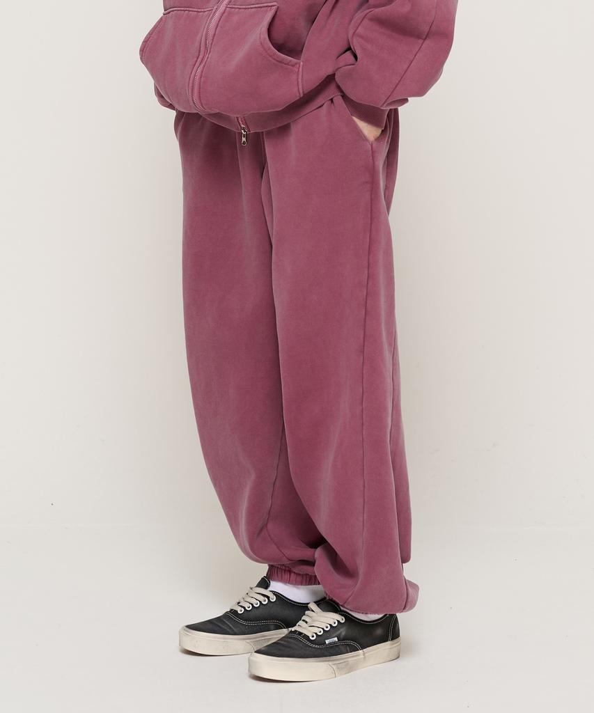CARGOBROS Pigment-Dyed Training Jogger Pants (Burgundy)