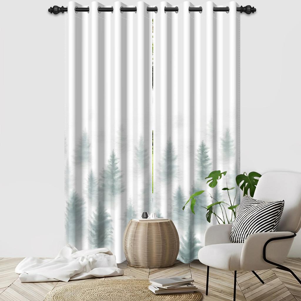Set Of 2 Abstract Striped Pattern Curtains Multiple Colors Top Living Room Bedroom Decor Rod Pocket Curtain With Grommet Light Blocking Polyester