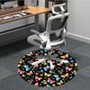 1PC Butterfly Floral Pattern Chair Carpet for Office, Indoor Non-Slip Washable  Carpet, Soft Comfortable Mat For Office Room Yy250930124
