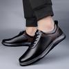 Fashion Stylish Men's Sneakers Genuine Leather Men's Walking Shoes Comfort Man Formal Casual Shoes Wedding Party Office Business Shoes