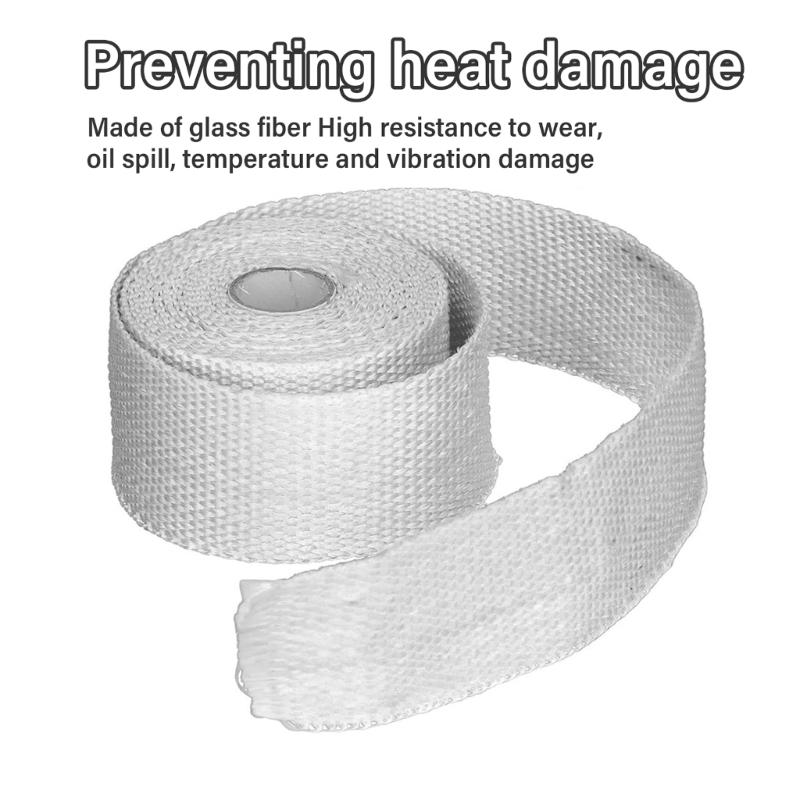 1Set Exhaust Pipe Insulate Thermals Protecting Heat Wrap Tape Roll Insulation for Stove Pipe Insulation