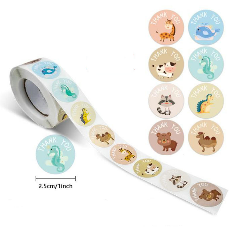 Wholesale New Kids' Motivational Stickers Cute Animal Reward Sticker Friendly Campus Office Classification Self-Adhesive Labe