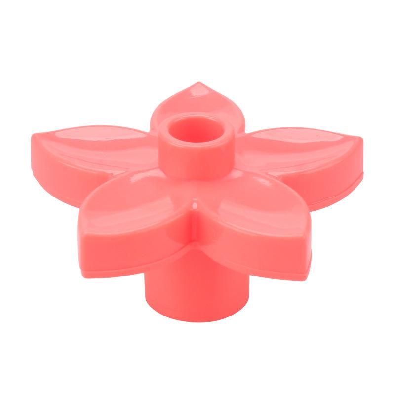 4pcs Big Building Block Forest Plant Series Flower Grass Tree Outdoor Adornment Street Accessories Compatible Scenes Toy For Kid