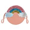 Lovely Baby Girls' Rainbow Coin Purse Fashion Children Round Crossbody Bags Cute Princess Small Handbag Accessories Shoulder Bag