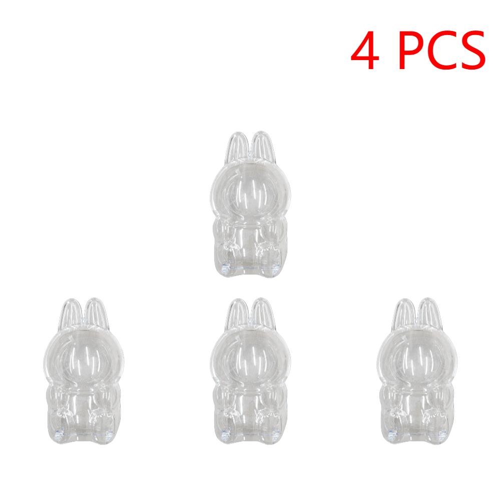 For Labubu Transparent Protective Cover 1-5PC Monster Toy Elf Doll Case Storage Box Cute Elf Plushie Display Cover for Doll Gift