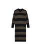 Iolo Women'S Striped Ivory Dress_Brown