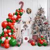 Kit arco ghirlanda di palloncini rosso verde e bianco, 129 archi di palloncini rosso verde per decorazione festa di Natale