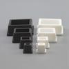 Square Silicone Rubber End Caps Soft T Type Blanking Plugs Tube Pipe Insert Stopper Table Chair Foot Pads Side Length 9.6-50.6mm