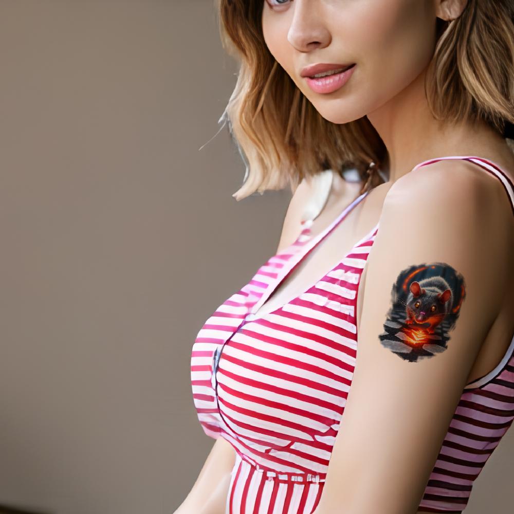 12pcs Temporary Tattoo Decorative Stickers Colorful Realism Dinosaur Stickers Waterproof Long-lasting Body Stickers For Men