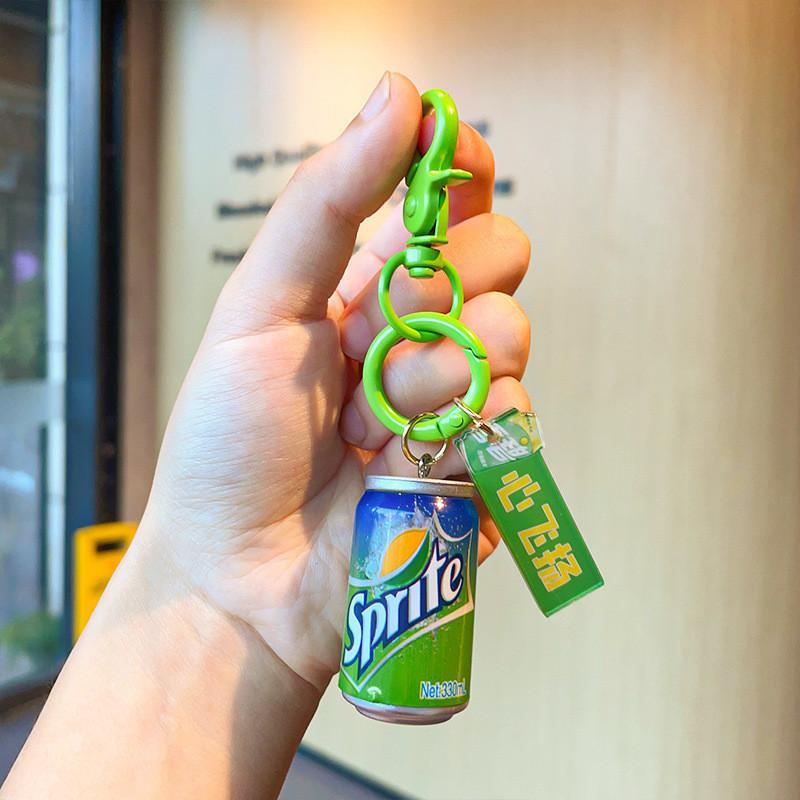 Реалистичный брелок в виде мини-банки газировки из смолы, стильный аксессуар для вечеринок и подарков Sprite