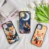 Cartoon Fox Cute Phone Case for Iphone 16 15 14 13 12 11 Pro Max Mini 8 Plus Se Xr X Xs Fundas Shell PC+TPU Cover