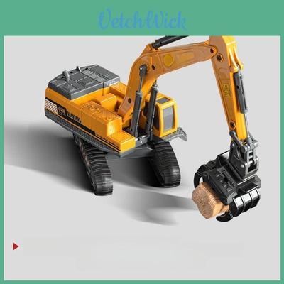 Alloy Excavator Construction Toy For Kids With Inertia Drive And Articulated Joints