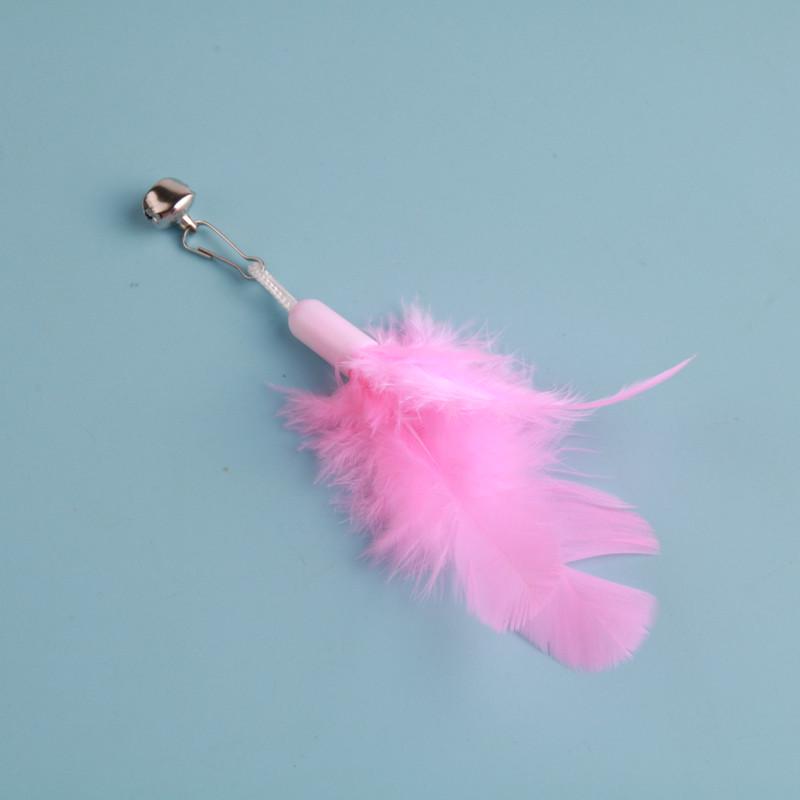In Stock Colorful Feather Cat Teaser Headband Toy for Boredom Relief
